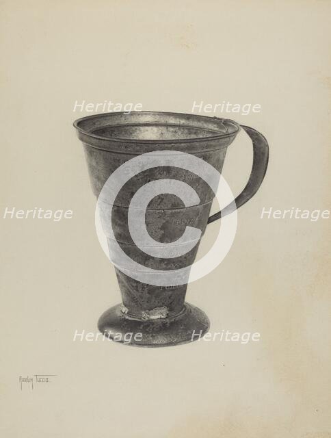 Pa. German Graduated Measure, c. 1939. Creator: Amelia Tuccio.