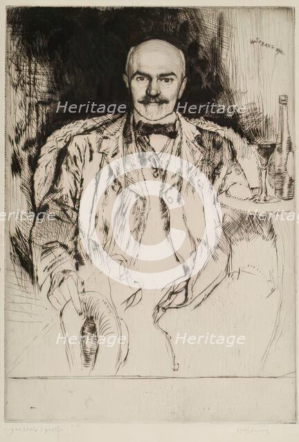 Joseph Benwell Clark, 1910. Creator: William Strang.