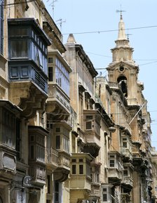 Balconies, St Paul's Street, Valletta, Malta