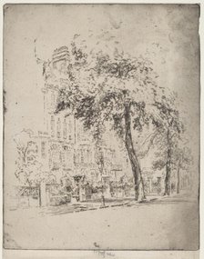 Big Tree, Cheyne Walk, 1906. Creator: Joseph Pennell.