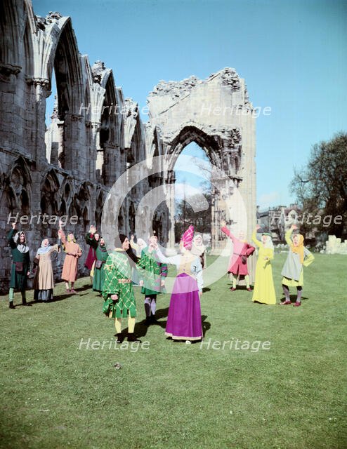 The York Mystery Plays, York Festival, St Mary's Abbey, York, c1960s.  Creator: Arthur Charles Kirby Ware.
