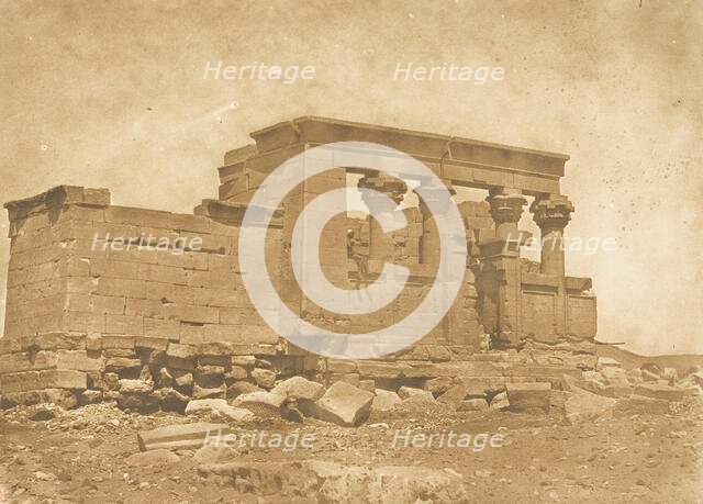 Pronaos du Temple de Déboude (Parembole), April 10, 1850. Creator: Maxime du Camp.