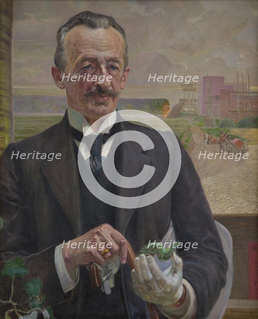 Portrait of Józef Sare, Vice-President of the City of Krakow, 1913. Creator: Jacek Malczewski.