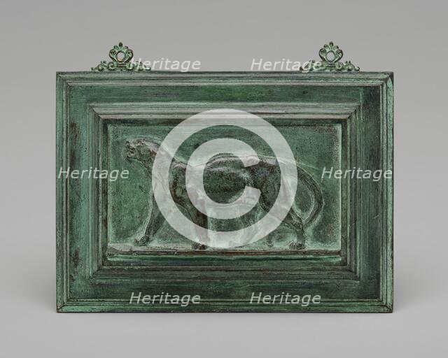 Leopard, model 1831, cast by 1874. Creator: Antoine-Louis Barye.