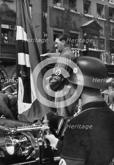 The Blood Flag of 1923, Nuremberg, Germany, 1936. Artist: Unknown