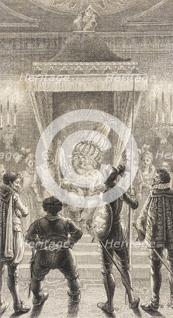 Plate XXI from Life and Adventures of the Knight Don Quixote de la Mancha, 1780. Creator: Daniel Berger.