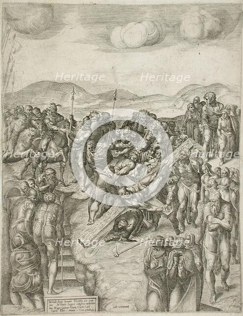 The Martyrdom of Saint Peter, between 1547 and 1564. Creators: Michele Lucchese, Michelangelo Buonarroti.