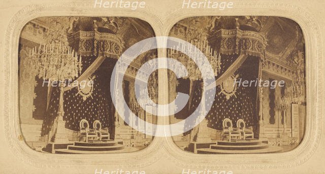 Throne at Versailles, about 1860. Creator: Unknown.