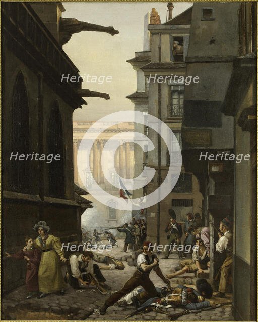 Episode of July 29, 1830, in the morning, 1831. Creator: Paul Claude-Michel Carpentier.