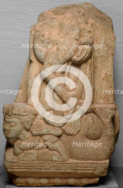 Yakshi Standing on a Fishtailed Mythical Beast (Makara), 2nd century B.C./2nd century A.D. Creator: Unknown.