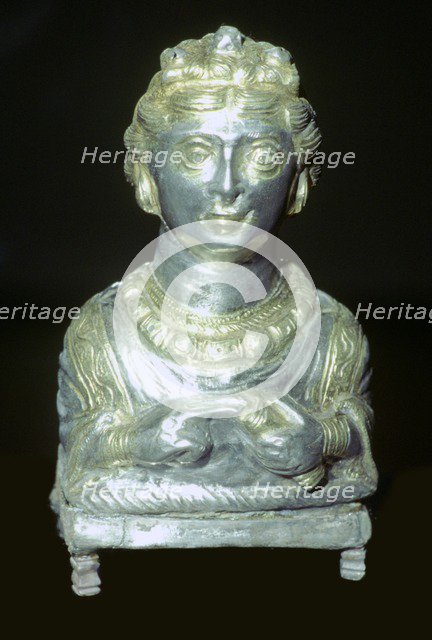 'Empress' pepper pot from the Hoxne hoard, Roman Britain, buried in the 5th century. Artist: Unknown