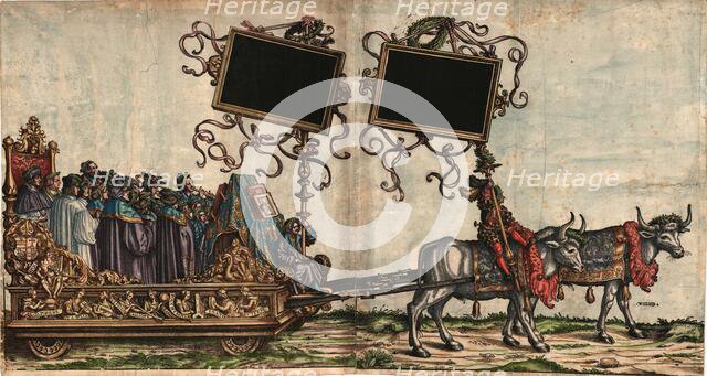 Music Canterey (The Triumphal Procession of the Emperor Maximilian I), 1517-1518. Creator: Burgkmair, Hans, the Elder (1473-1531).