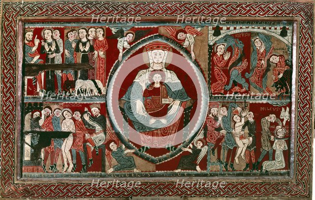 Front part of the altar of the chapel of Saint Margaret, with scenes of the martyrdom of the sain…