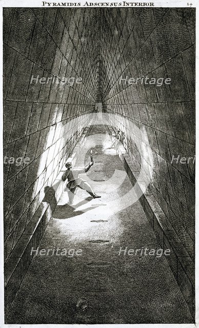 Interior ascent of a pyramid, c1780 Artist: Unknown