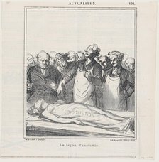 La leçon d'anatomie, 1869.  Creator: Honore Daumier.