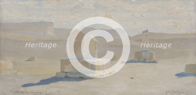 Cairo, tombs of the caliphs, 1893. Creator: Henry Brokman.