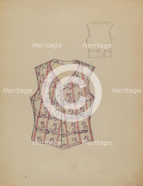 Waistcoat, c. 1936. Creator: Dorothy Gernon.