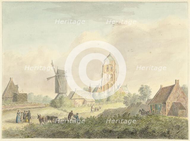 Church of the village of Westkapelle in Zeeland, 1757-1822. Creator: Hermanus Petrus Schouten.