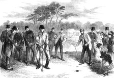 Golf-match on Blackheath, 1870. Creator: Unknown.