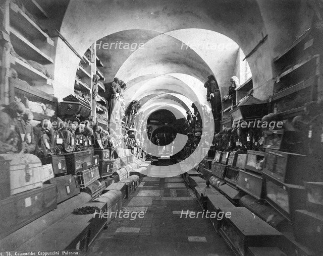 Catacombs of the Capuchins, Palermo, Italy, c1910s. Artist: Unknown