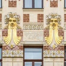 Jugendstil building, Minoritska 8, Brno, Czech Republic, 2016. Artist: Alan John Ainsworth.