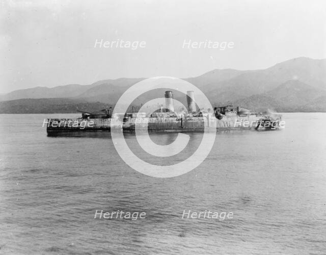 Wreck of the Vizcaya, Battle of Santiago, 1898, between 1898 and 1901. Creator: Unknown.