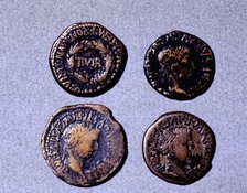 Roman coins from the first half of the first century AC (14-37) and the issuing authority was Tib…