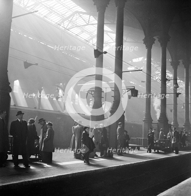 Liverpool Street Station, London, c1947-c1948. Artist: John Gay.