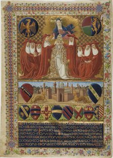 Pope Pius II, frontispiece to a Constitution of the Sienese Church of the Year 1464. Creator: Unknown.