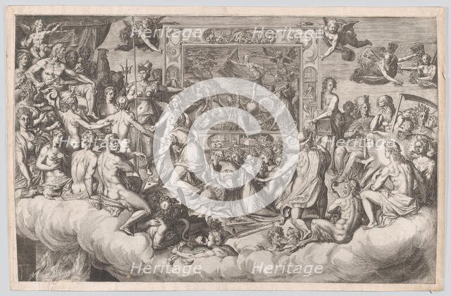 Lament of the Art of Painting (Upper Half), 1579. Creator: Cornelis Cort.