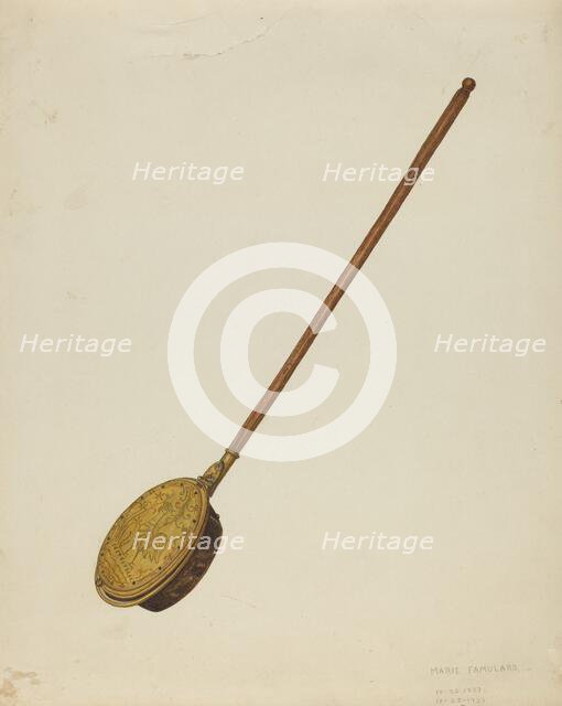 Warming Pan, 1937. Creator: Marie Famularo.