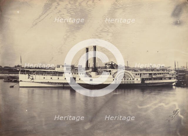 Augustine Heard & Co. Steamer "Kinshan", 1865. Creator: Sylvester Dutton.