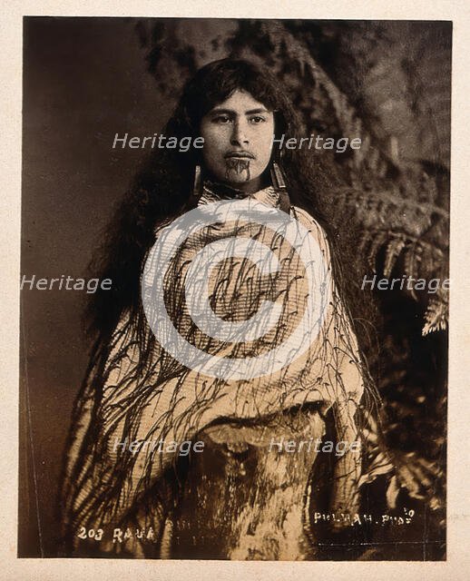 New Zealand: a Maori woman, c1880s. Creator: Elizabeth Pulman.