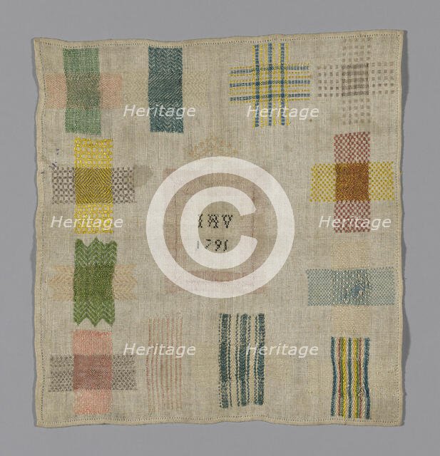 Sampler, Netherlands, 1791. Creator: Unknown.