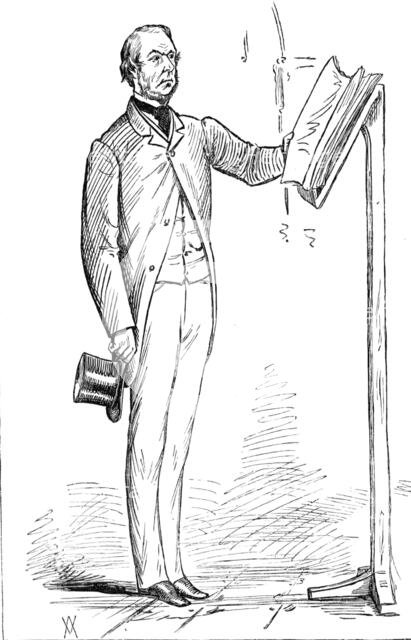 Parliamentary Sketches: in the Lobby - the Guardian of the Constitution, 1880. Creator: Unknown.