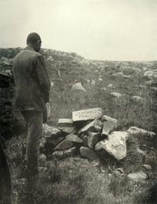 'Where Colley Fell. Rough Cairn of Stones on Majuba Hill', 1900. Creator: George Washington Wilson.
