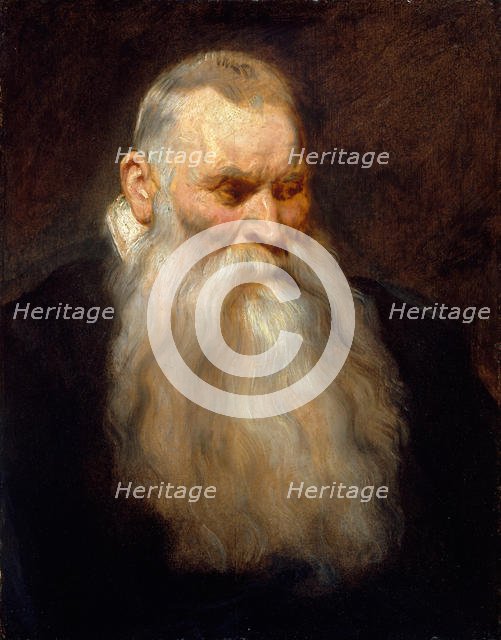 Study Head of an Old Man with a White Beard, ca. 1617-20. Creator: Anthony van Dyck.