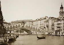 Untitled (93), c. 1890. [Rialto Bridge, Venice].  Creator: Unknown.