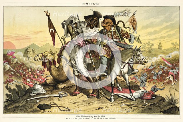 Cartoon from Puck, between 1880 and 1889. Creators: Joseph Keppler, Bernhard Gillam.