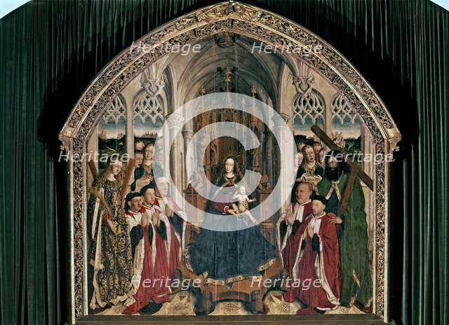  'The Virgin of the counselors', painting on table, 1443-1445.