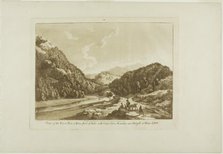 View of the River Dee 3 Miles Short of Bala, with Cadar-Idris Mountain near Dolgelli..., 1776. Creator: Paul Sandby.