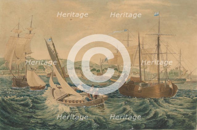 Quarantine, Staten Island, 1833. Creator: William James Bennett.