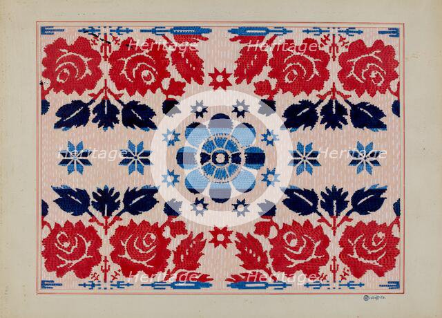 Coverlet, c. 1936. Creator: Cornelius Christoffels.