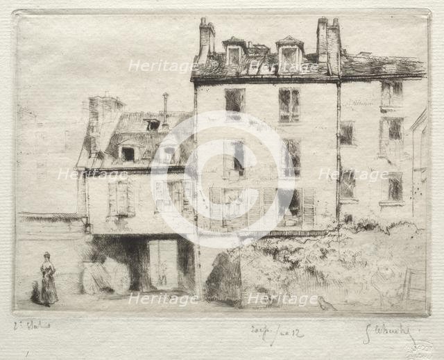 La rue Lacépède: le cour de lAciereur Cottens. Creator: Gustave Leheutre (French, 1861-1932).