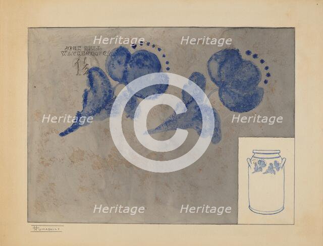 Jar, c. 1937. Creator: Yolande Delasser.