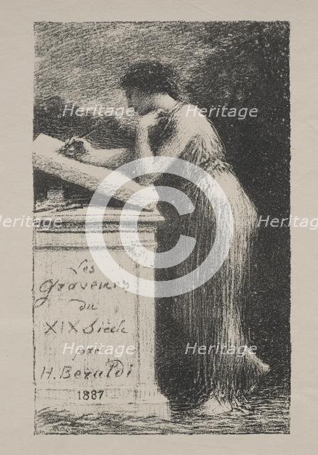 The Lithograph, 1887. Creator: Henri Fantin-Latour (French, 1836-1904).