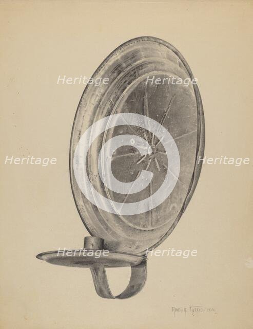 Sconce, 1938. Creator: Amelia Tuccio.