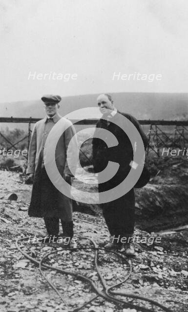 Two men outside, between c1900 and 1916. Creator: Unknown.