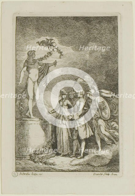 Plate from, Nella Venuta, 1764. Creator: Franz Edmund Weirotter.