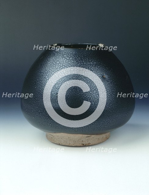 Cizhou-type truncated lotus bud jar, Jin dynasty, China, 13th century. Artist: Unknown